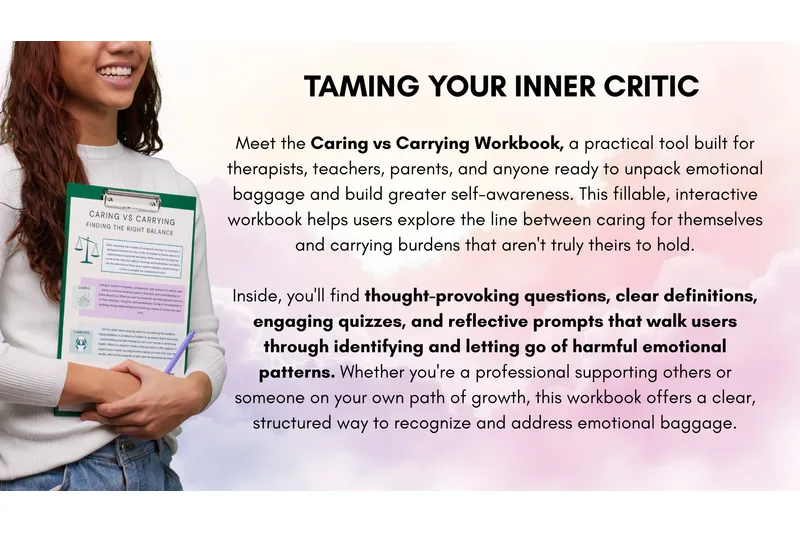 Caring vs. Carrying Workbook — PDF digital download